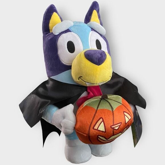 Bluey Gemmy 18.5” Greeter Halloween Vampire With Pumpkin Brand New With Tags - Picture 3 of 8
